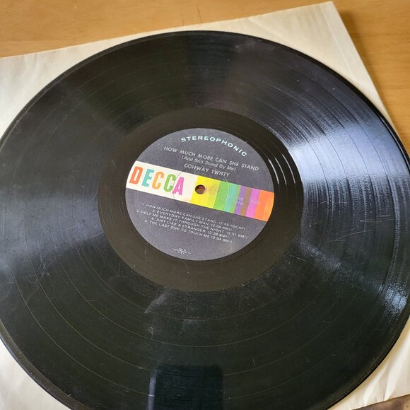 CONWAY TWITTY How Much More Can She Take LP Vinyl Decca Record 1971 DL 75276 LP2 - Picture 8 of 10
